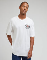Lee Loose Tee Męska Koszulka T-shirt Logo Ecru 112341749 LL92016990
